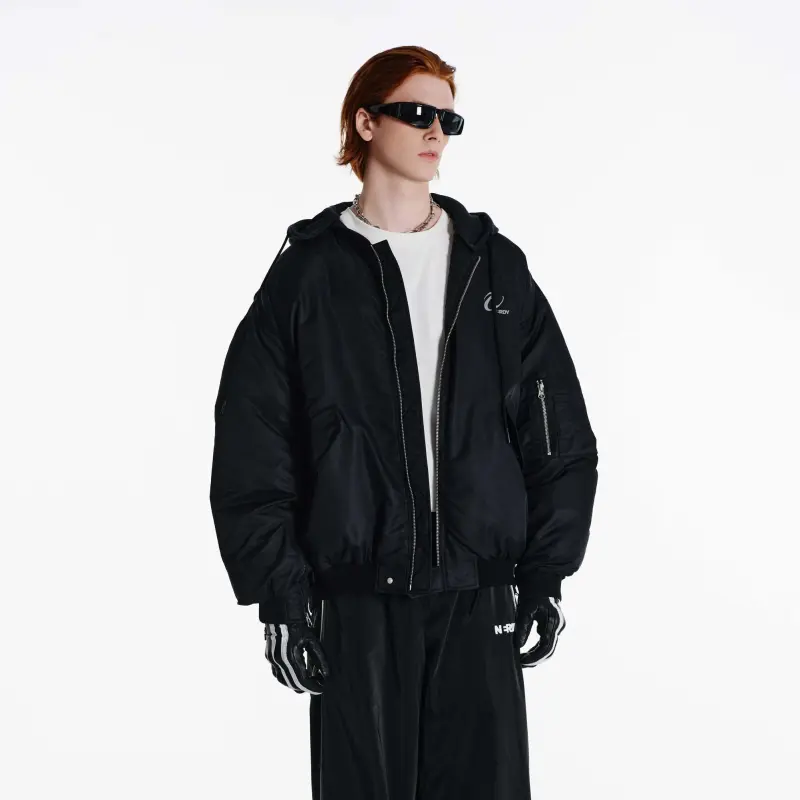 Nerdy Down Jackets Unisex Black-3