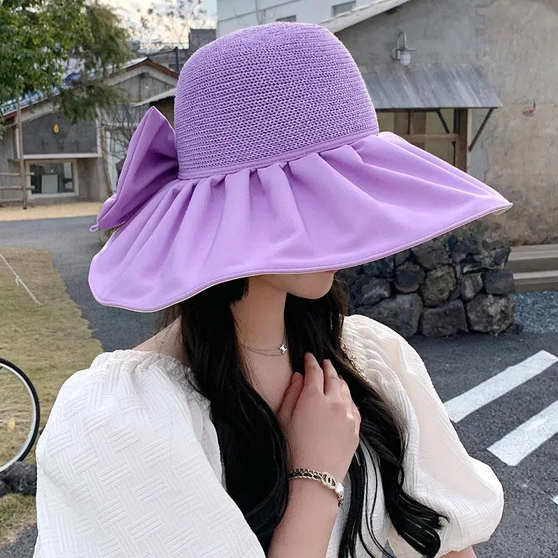 DUOLAN Cotton Linen Blend Sun Protection Hats Women's-11