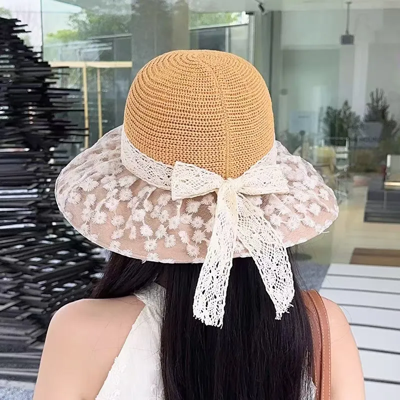 DUOLAN Cotton Linen Blend Sun Protection Hats Women's-9