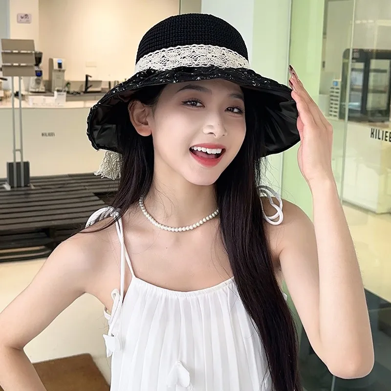 DUOLAN Cotton Linen Blend Sun Protection Hats Women's-1
