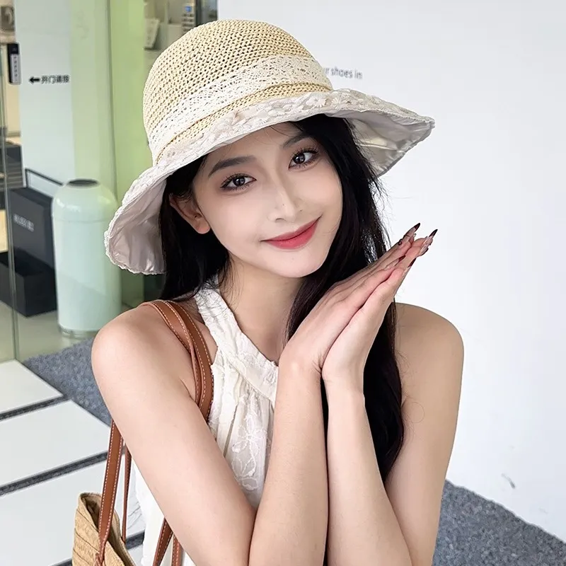DUOLAN Cotton Linen Blend Sun Protection Hats Women's-6