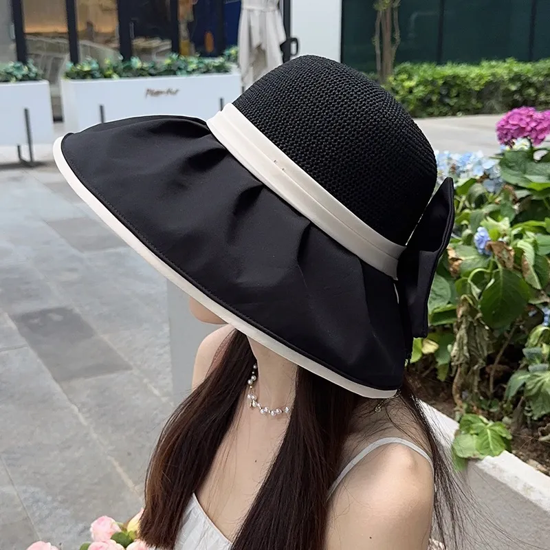 DUOLAN Polyester Sun Protection Hats Women's Warm Apricot Khaki Ecru Black-6