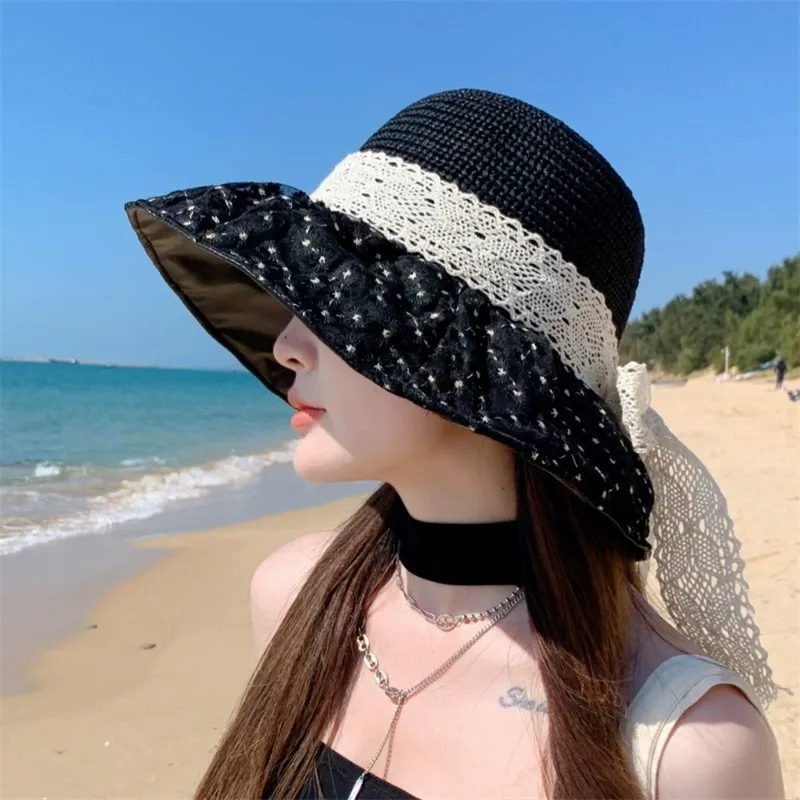 DUOLAN Cotton Linen Blend Sun Protection Hats Women's-2