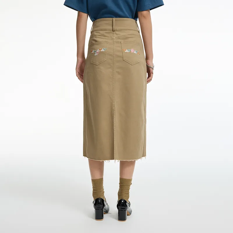ONIARAI Denim Long Skirts Women's-8