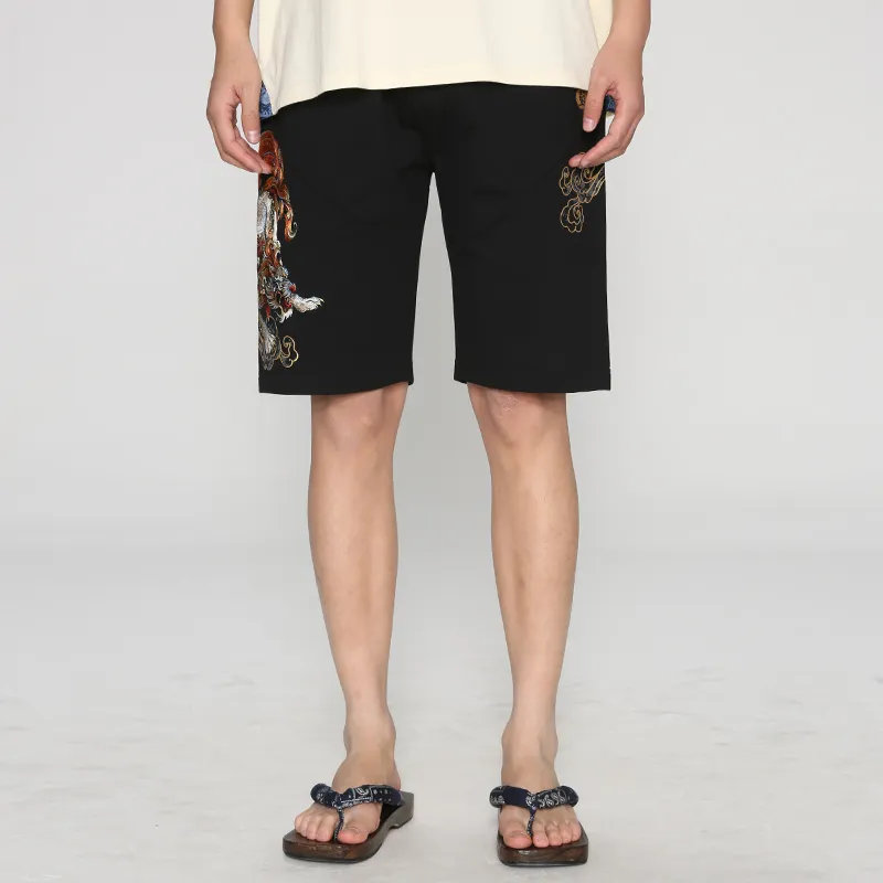 ONIARAI Casual Shorts Unisex Black-2
