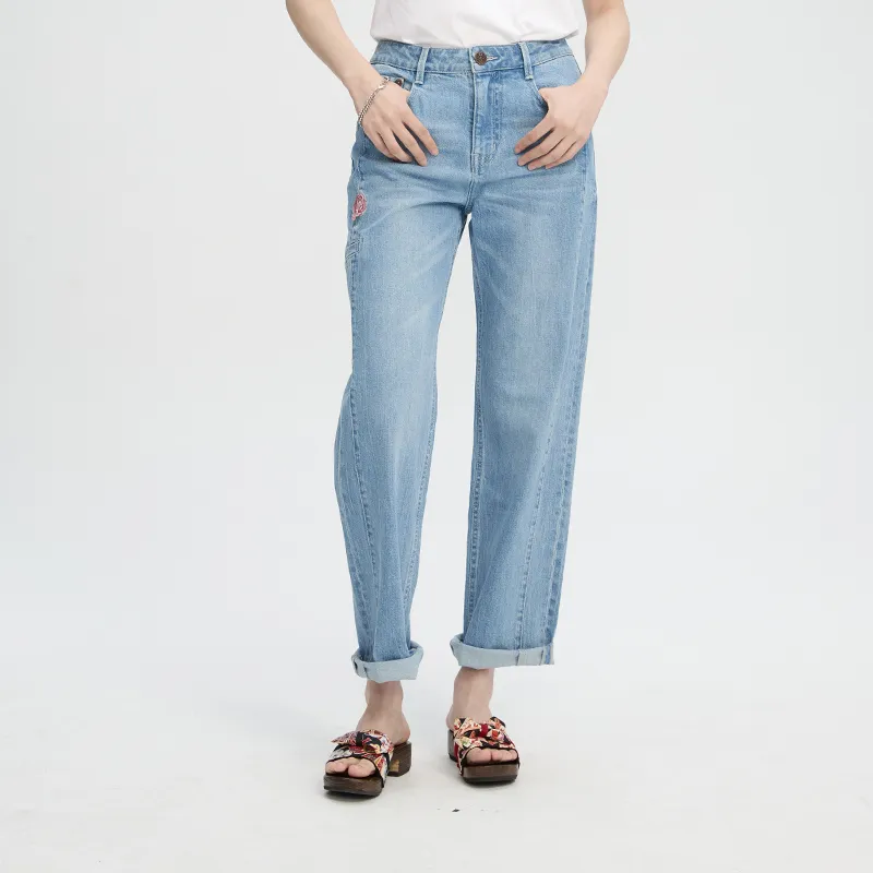 ONIARAI Jeans Women's Light Blue-3