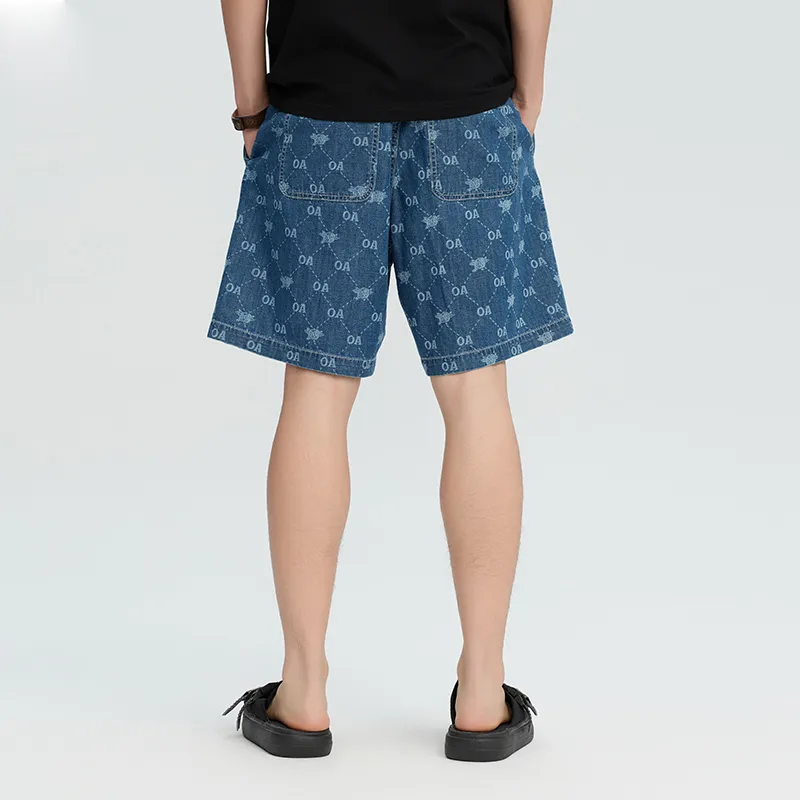 ONIARAI Denim Shorts Men's Denim Blue-3