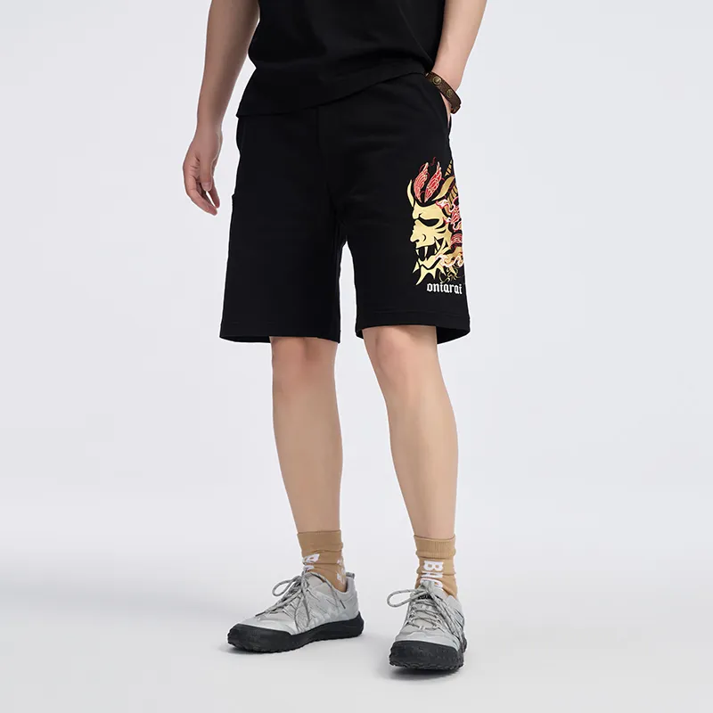 ONIARAI Casual Shorts Men Black-2