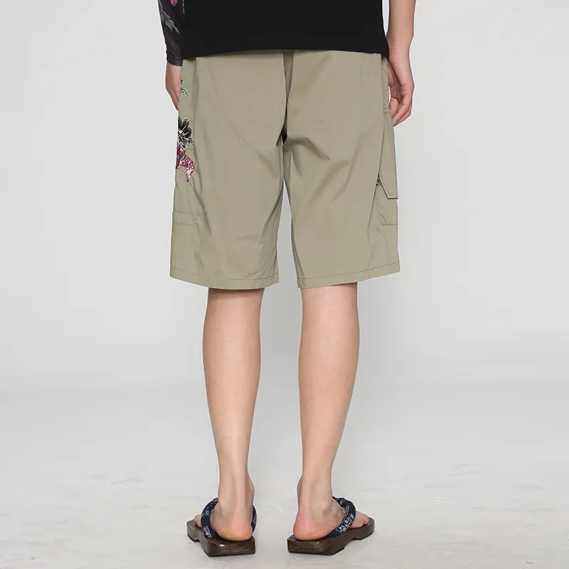 ONIARAI Casual Shorts Unisex Green-3