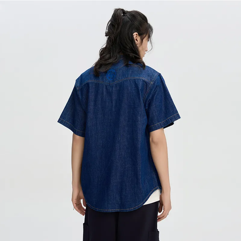 ONIARAI Shirt Unisex Denim Blue-4