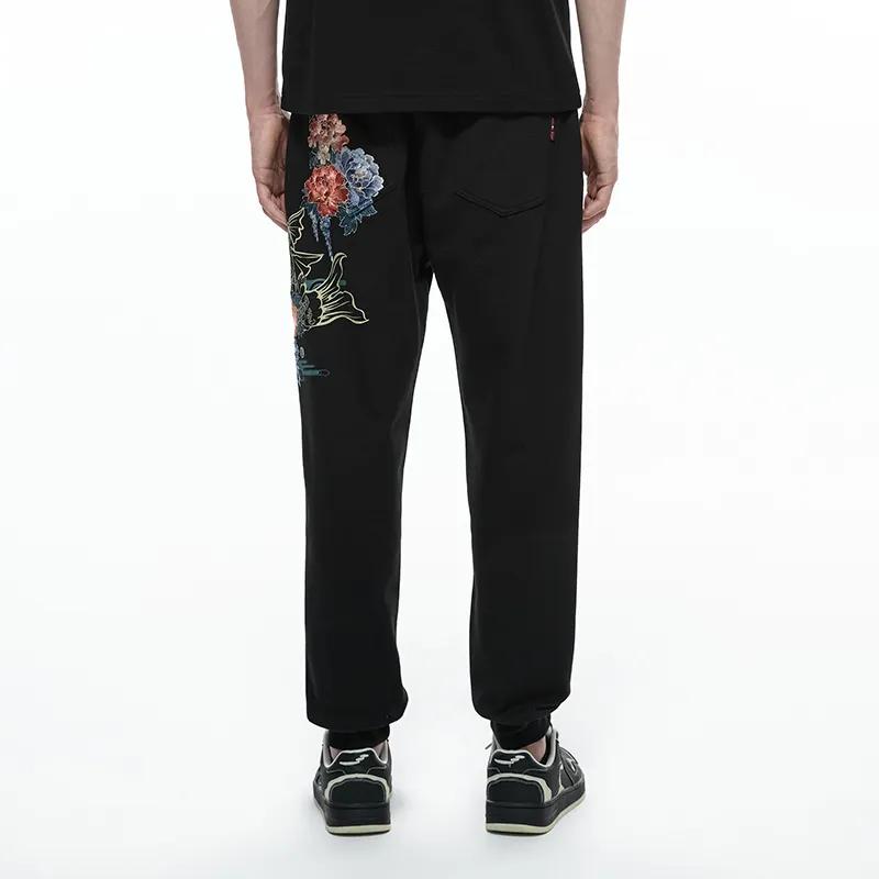 ONIARAI Knitted Sweatpants Men Black 88-2