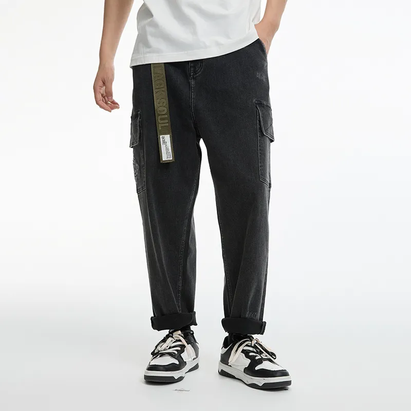 ONIARAI Jeans Men Denim Black Gray-3