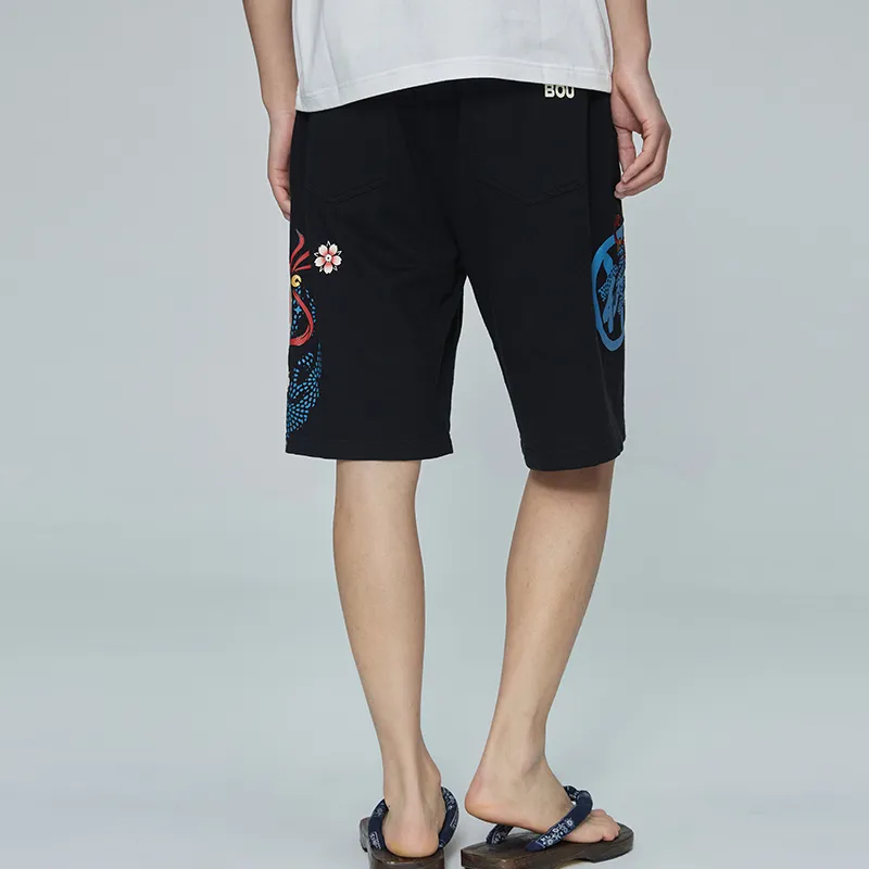 ONIARAI Casual Shorts Men Black-3