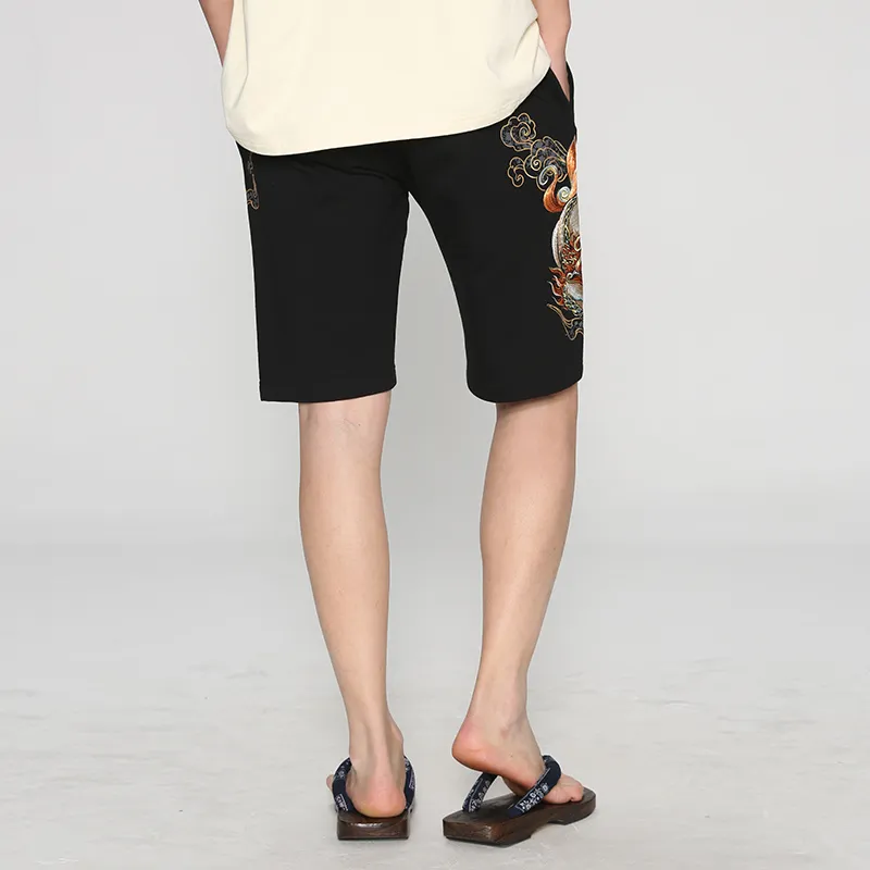 ONIARAI Casual Shorts Unisex Black-3
