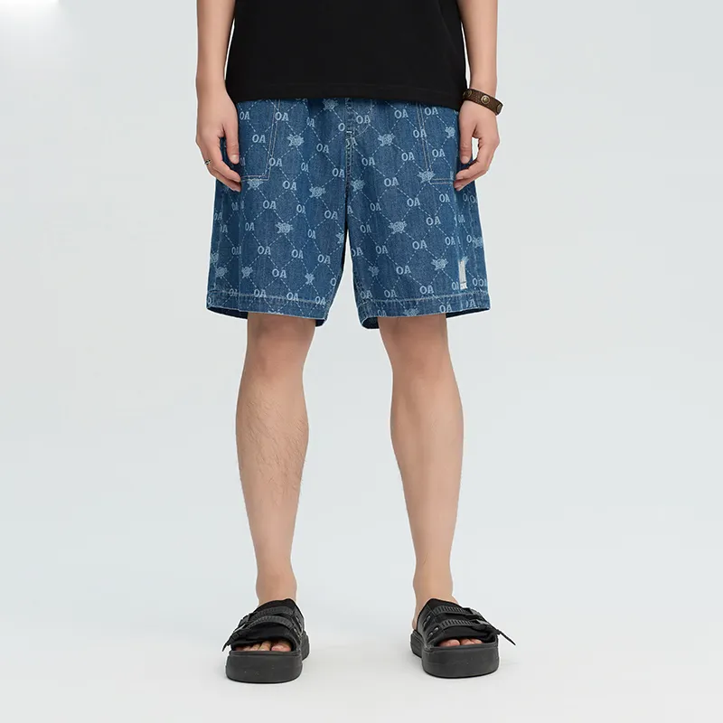ONIARAI Denim Shorts Men's Denim Blue-2