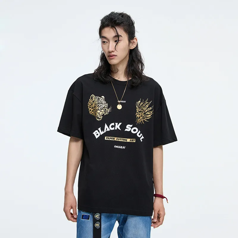 ONIARAI T Shirts Men Black-2