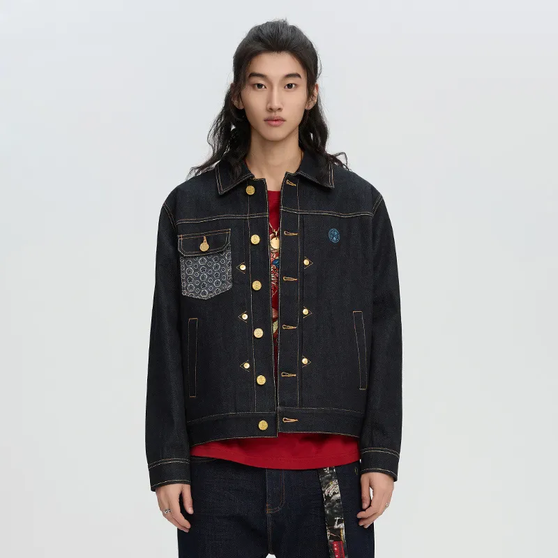 ONIARAI Denim Jacket Men's Denim Blue-2