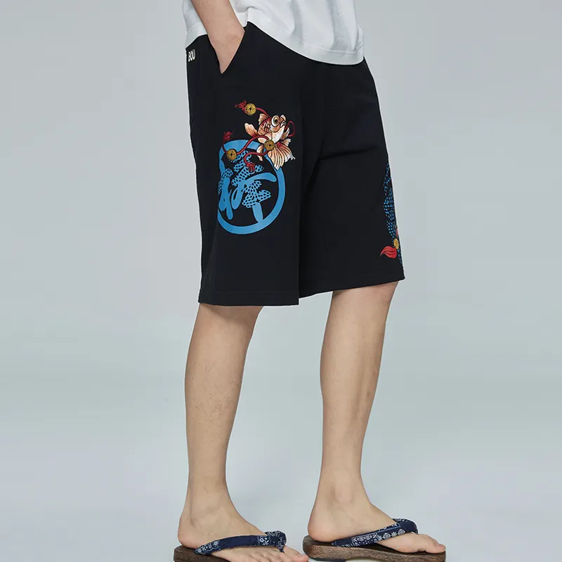 ONIARAI Casual Shorts Men Black-2