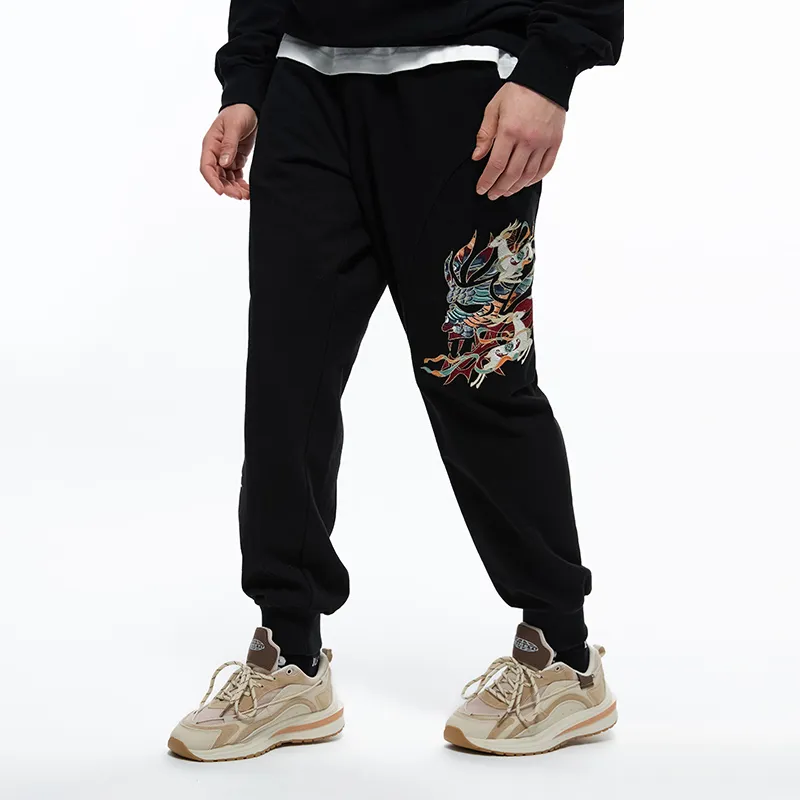 ONIARAI Knitted Sweatpants Unisex Black-2