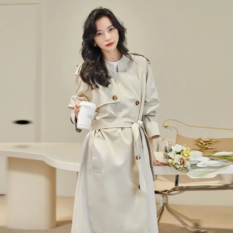 LOUISY AO Trench Coat Women's Beige-4