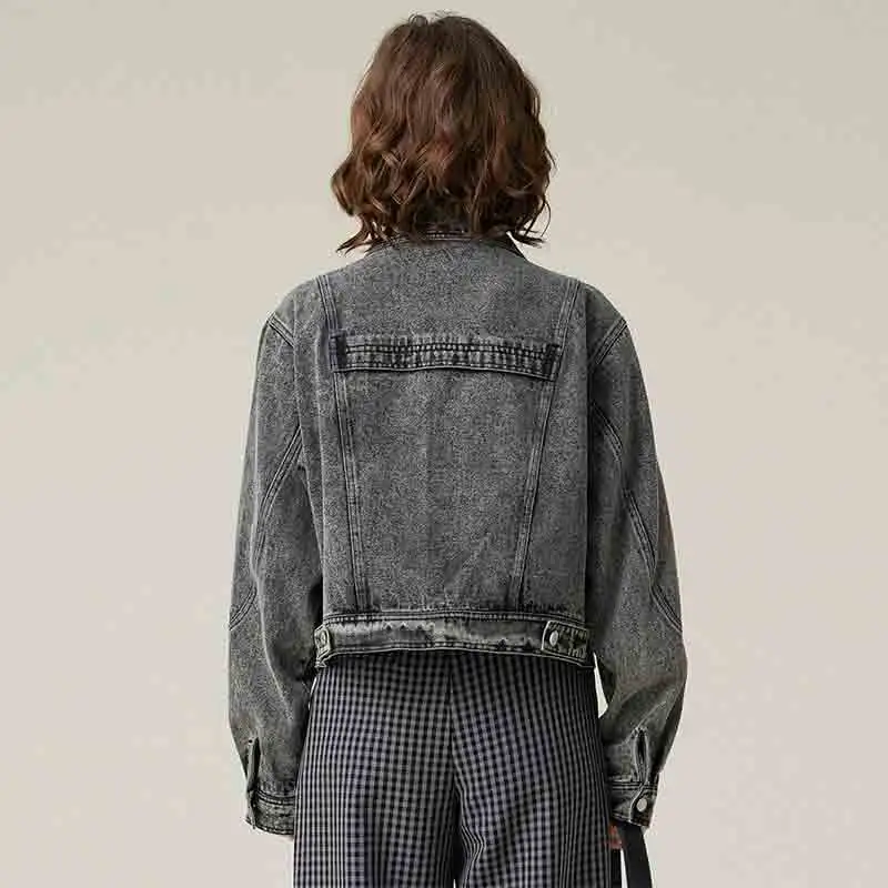 LOUISY AO Denim Jacket Women's Black-2