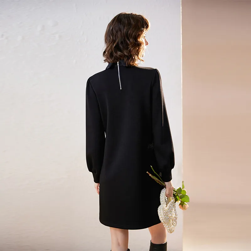 LOUISY AO Long Sleeved Dresses Women's Black-2