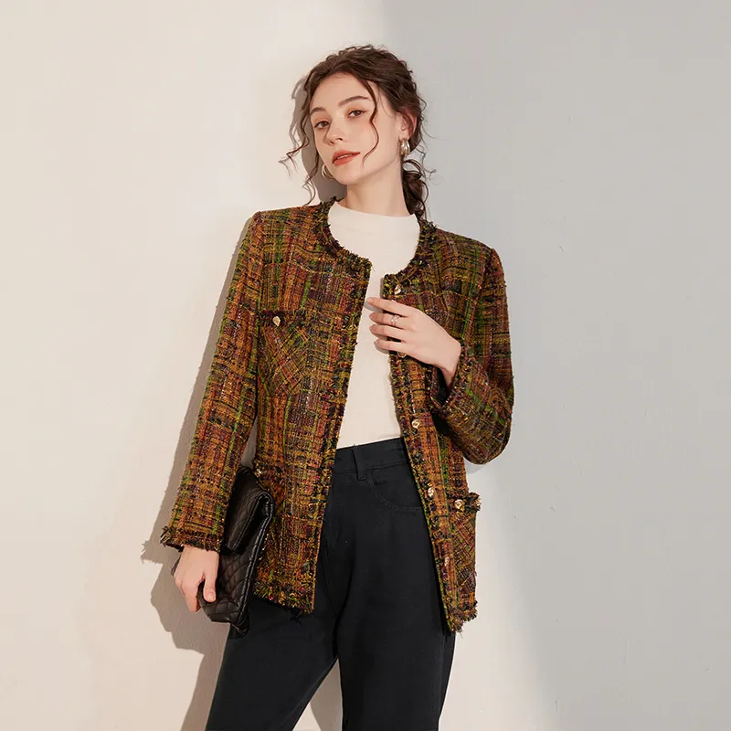 LOUISY AO Cropped Coats Women's Green-2