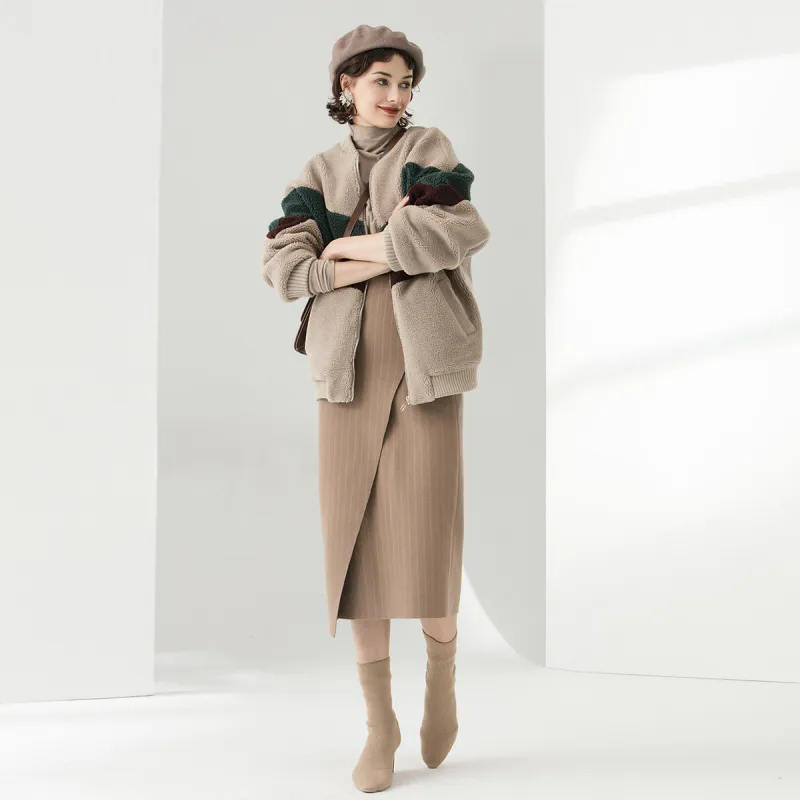 LOUISY AO Velvet feel Coat Women's Camel-5