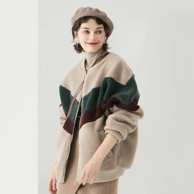 LOUISY AO Velvet feel Coat Women's Camel-2