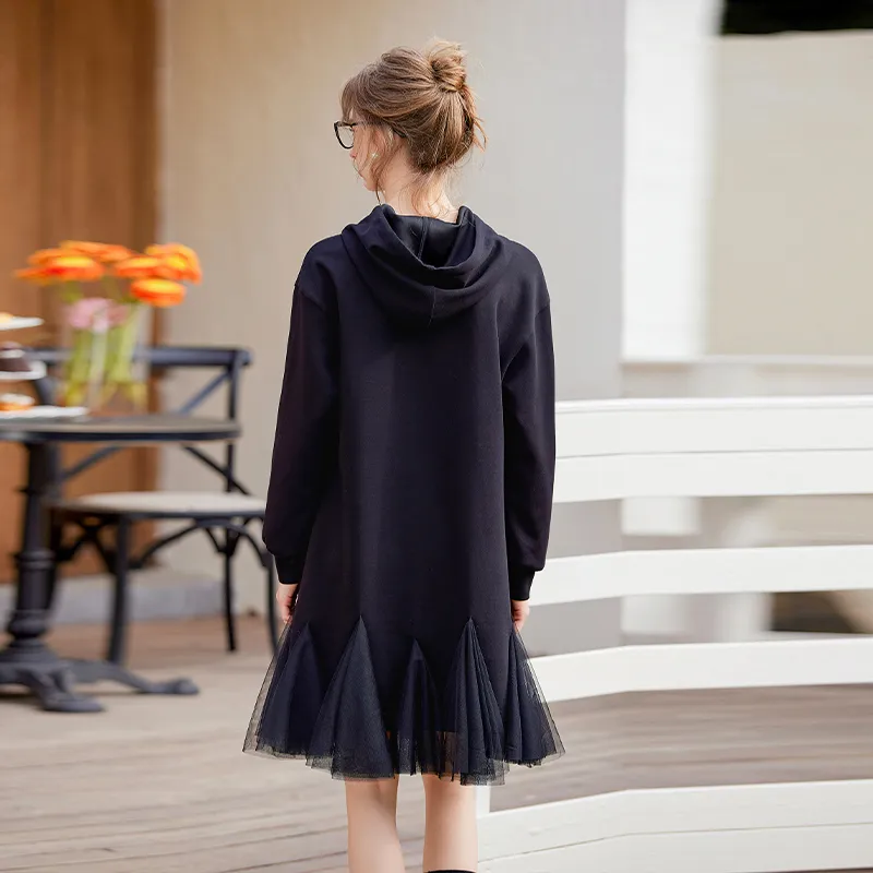 LOUISY AO Long Sleeved Dresses Women's Black-1