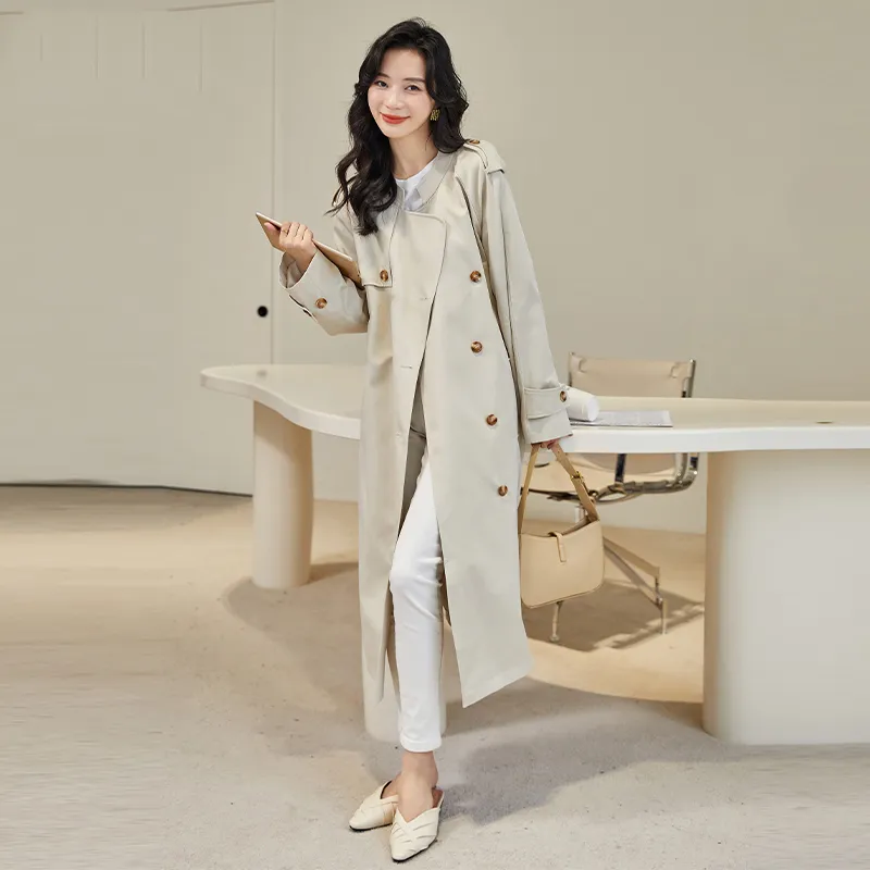 LOUISY AO Trench Coat Women's Beige-2