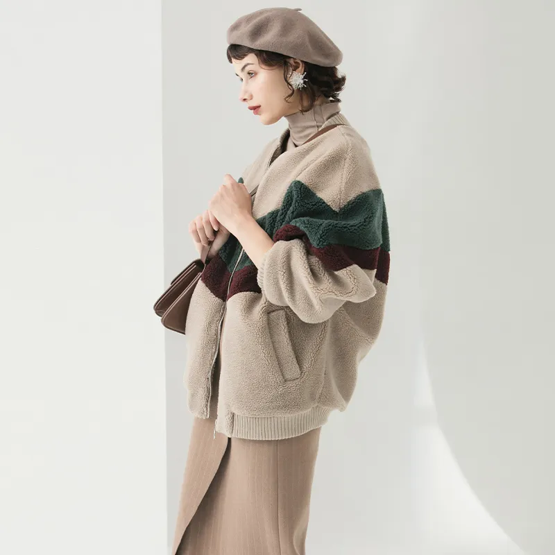 LOUISY AO Velvet feel Coat Women's Camel-4