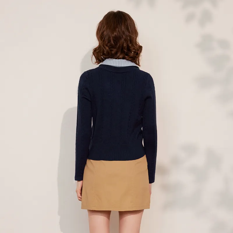 LOUISY AO Knitwear Women's Navy Blue-1