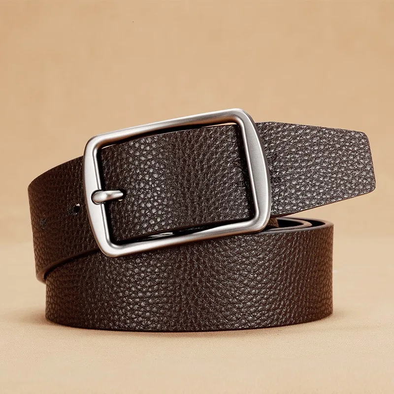 SEPTWOLVES Business Casual Leather Belts Men's Width  3.5cm-5