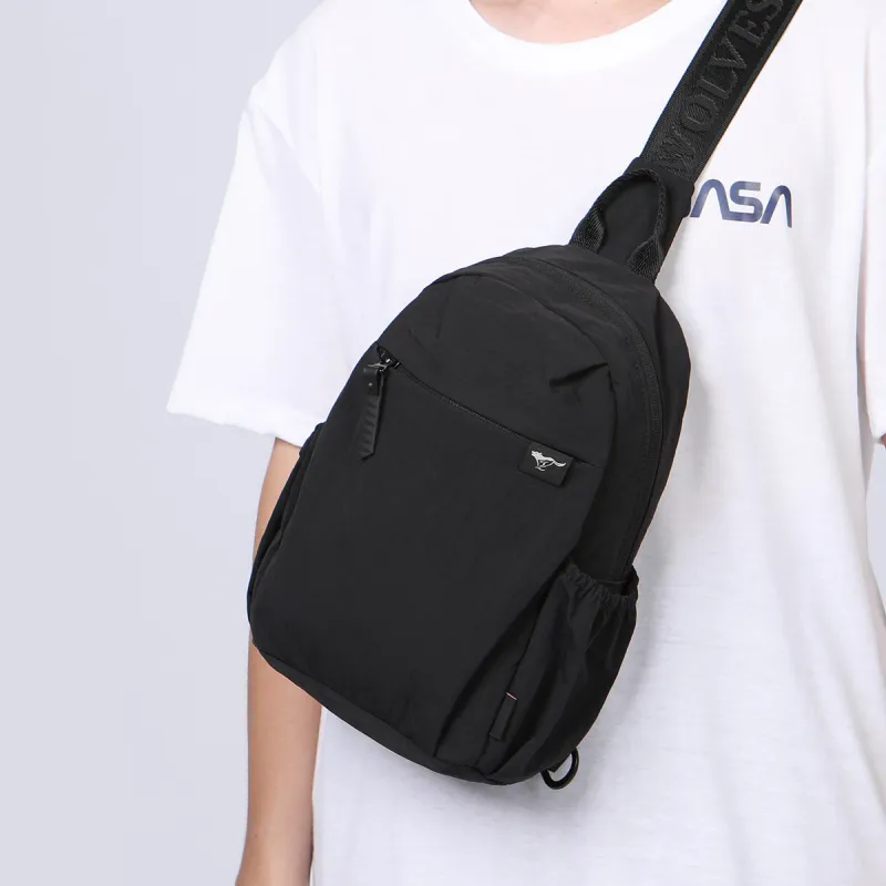 SEPTWOLVES Fabric Sling Bag Regular Men's Black-4
