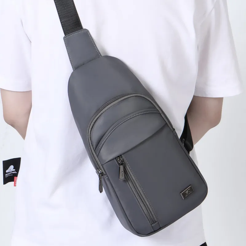SEPTWOLVES Fabric Sling Bag Regular Men's Gray-3