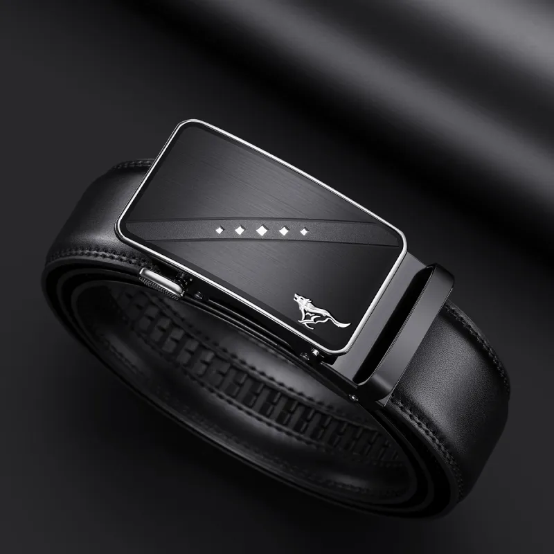 SEPTWOLVES Cow Split Leather Leather Belts Men's Width: 3.5cm-2