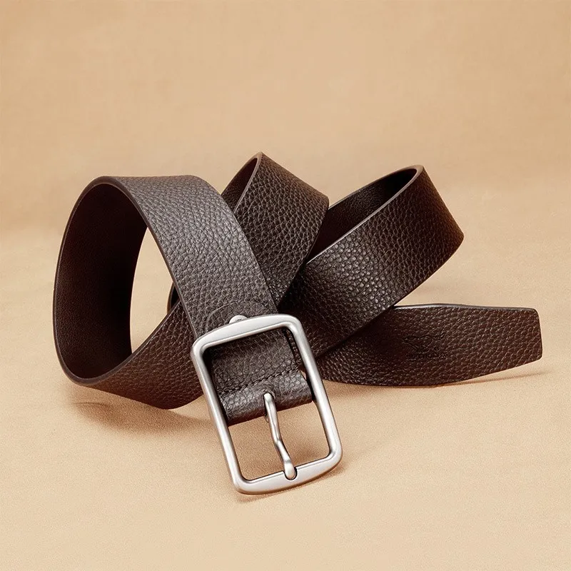 SEPTWOLVES Business Casual Leather Belts Men's Width  3.5cm-6