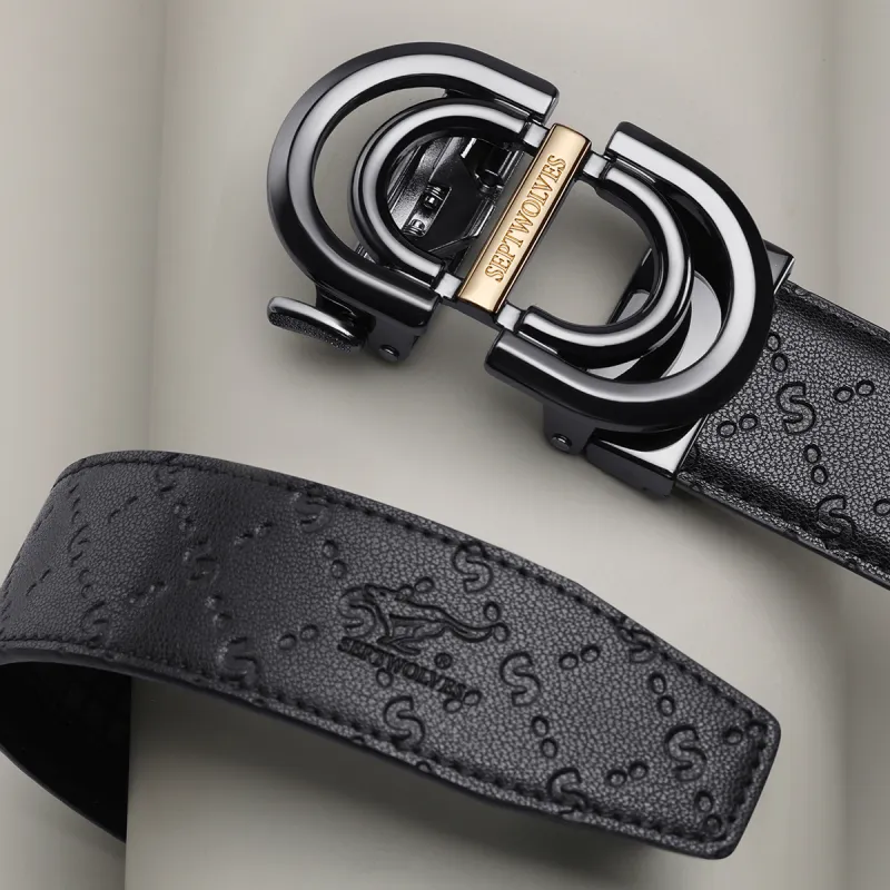 SEPTWOLVES Cow Split Leather Leather Belts Men's Width: 3.5cm-5