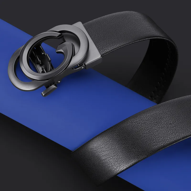 SEPTWOLVES Split Cow Leather Leather Belts Men's Width 3.5CM-5