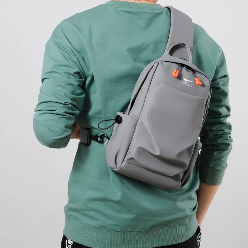 SEPTWOLVES Fabric Sling Bag Regular Men's Black/Gray-8