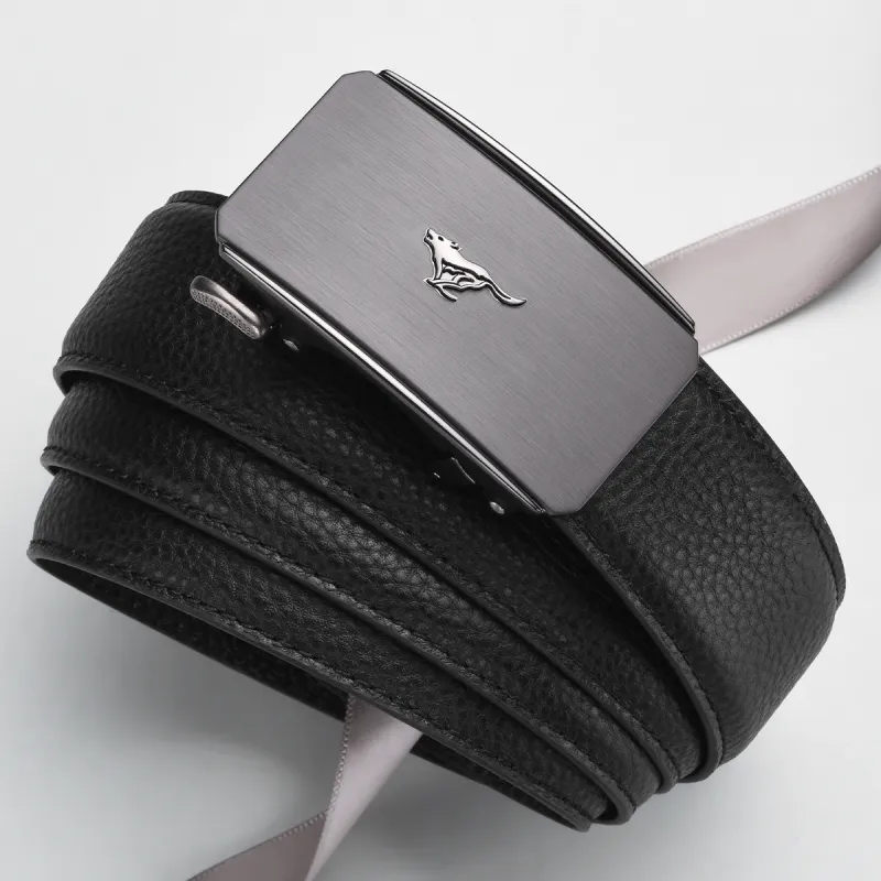 SEPTWOLVES Cow Leather Belts Men's Width 3.5cm-4