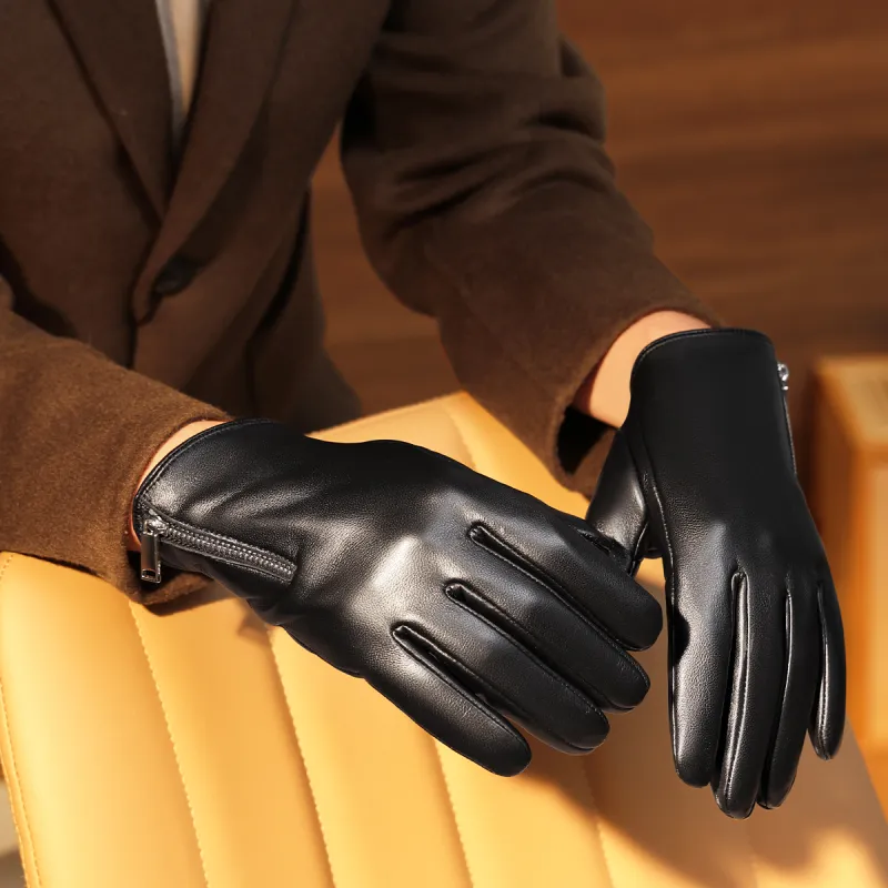 SEPTWOLVES Sheepskin Gloves Men's-4