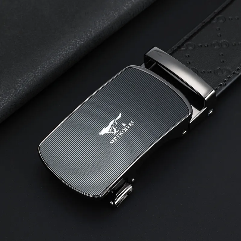 SEPTWOLVES Graduation Season Gift Box For Teachers Leather Belts Men's 3.5cm-4