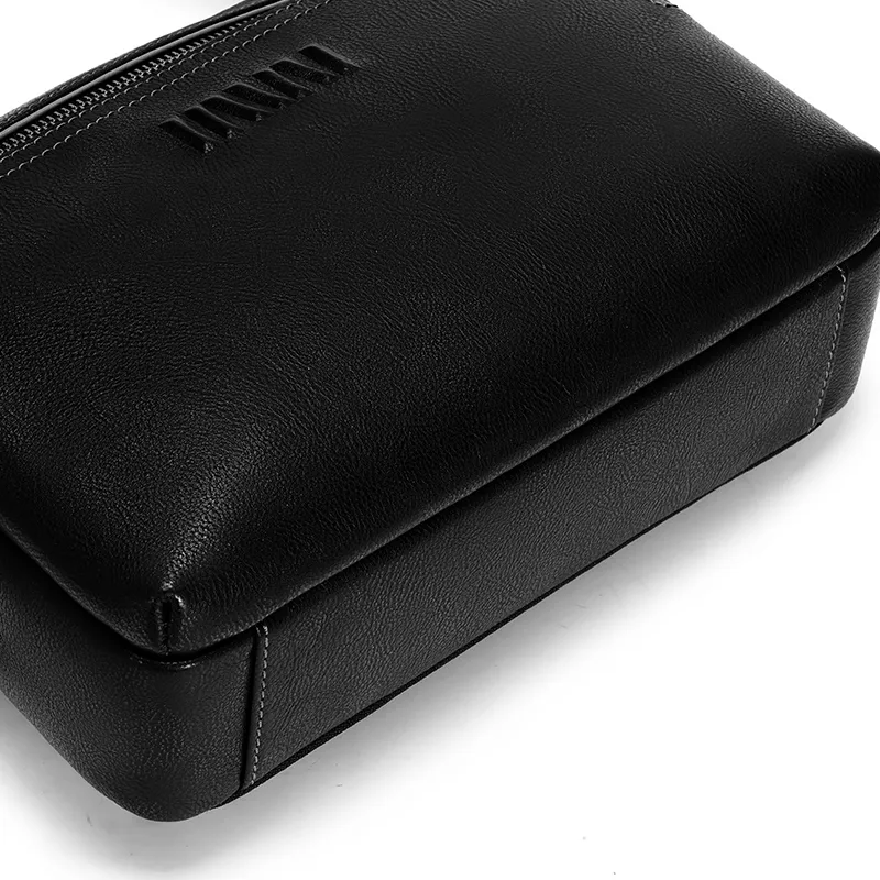 SEPTWOLVES Cow Leather Crossbody Bag Regular Men's Black-4