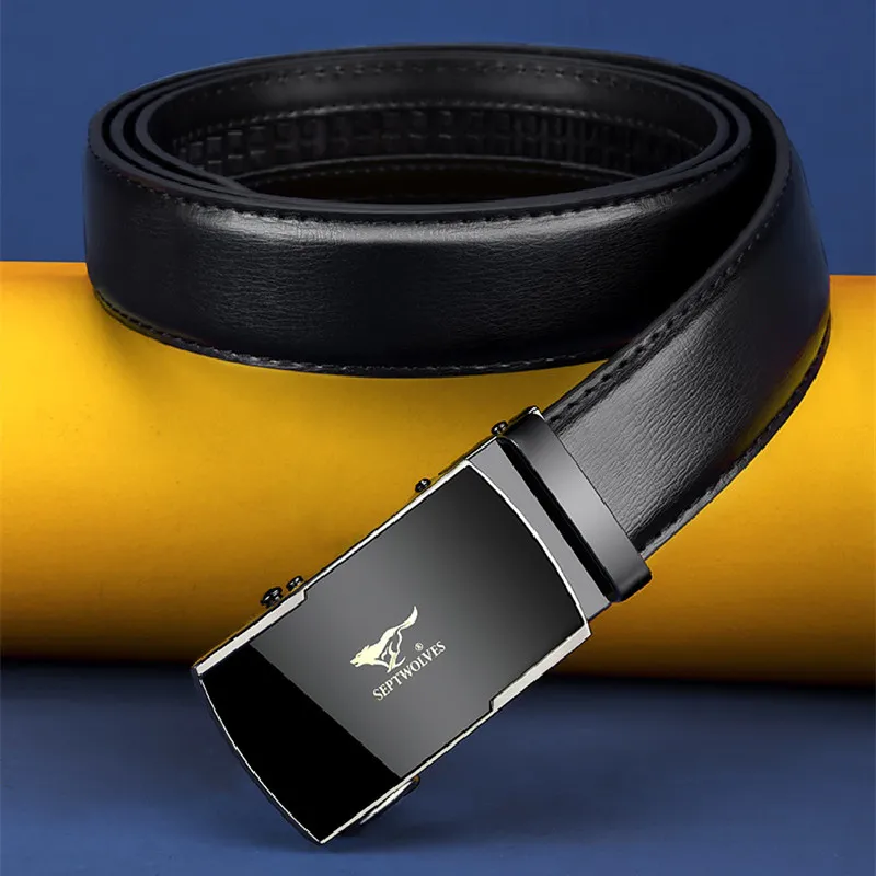 SEPTWOLVES Surprise Lucky Bag Non Sale Item Leather Belts Men's 3.5cm-2