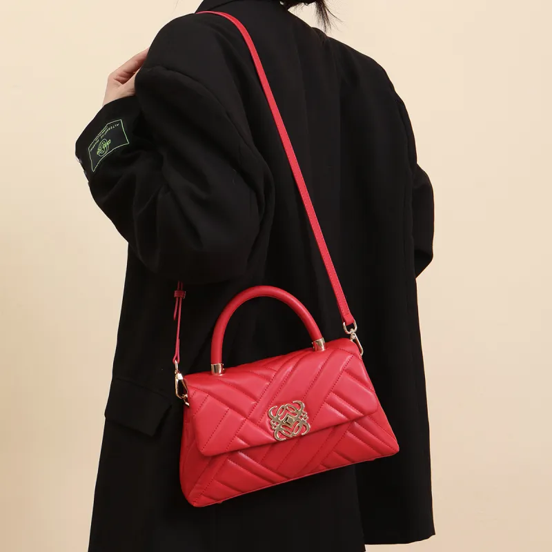 SEPTWOLVES Artificial Leather Shoulder Bag Crossbody Bag Handbag Medium Size Women's Multicolor-11