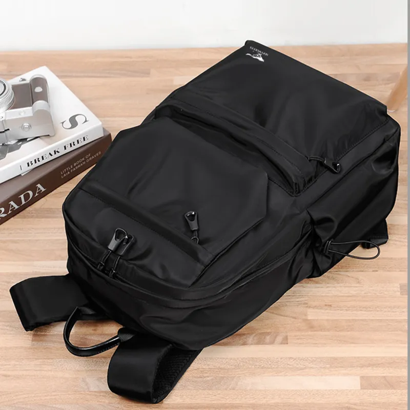 SEPTWOLVES Fabric Backpack Large Size Men's Black-5
