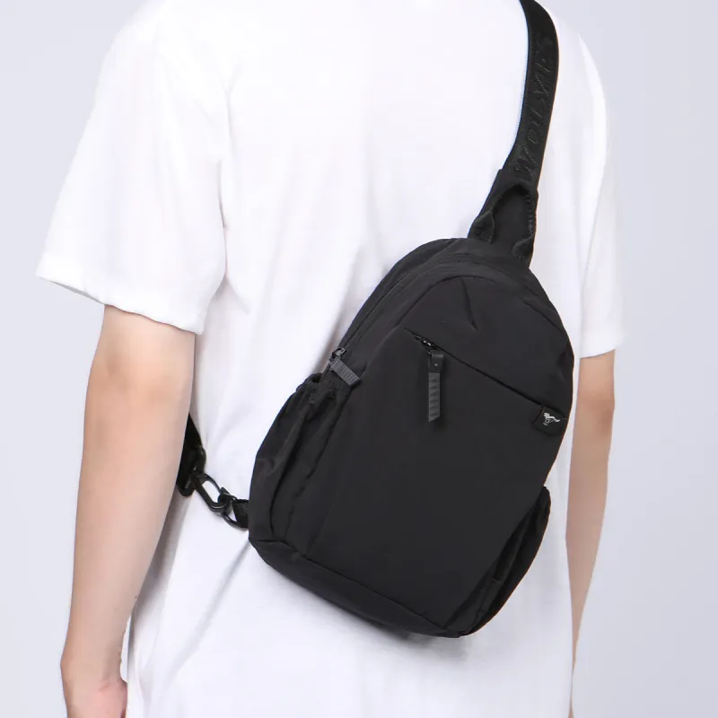 SEPTWOLVES Fabric Sling Bag Regular Men's Black-3