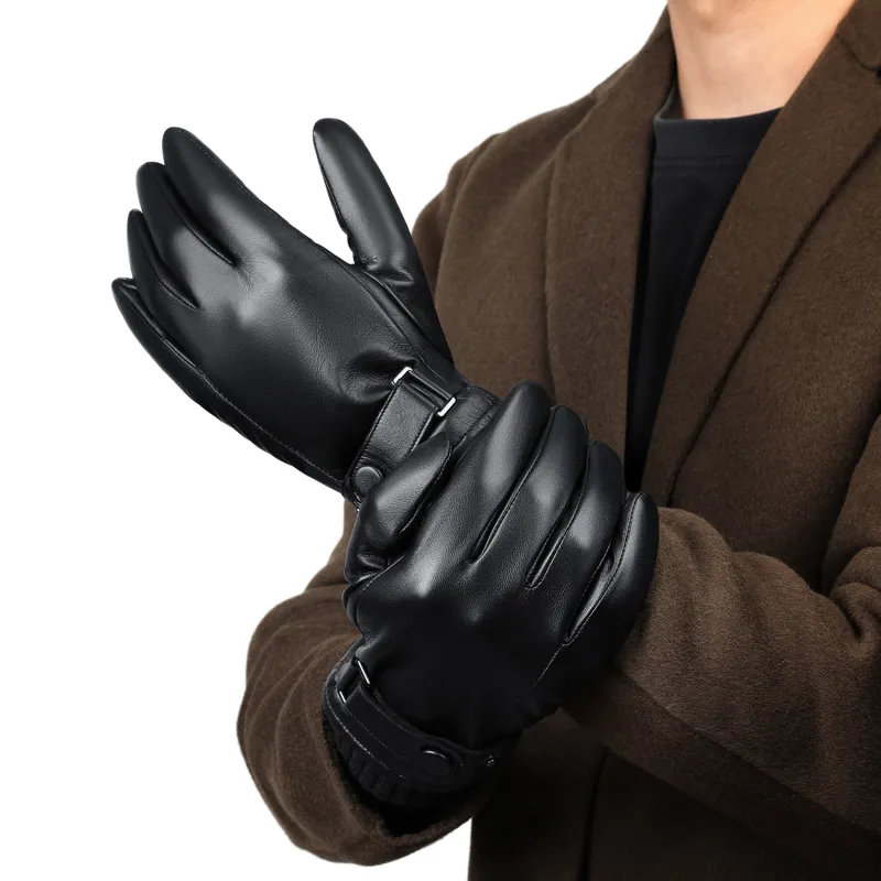SEPTWOLVES Sheepskin Touchscreen Motorcycle Gloves WO Unisex-7
